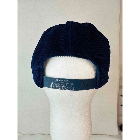 Los Angeles Angels Unisex Navy Blue Corduroy Coca Cola Snapback Hat Cap One Size - Picture 3 of 4